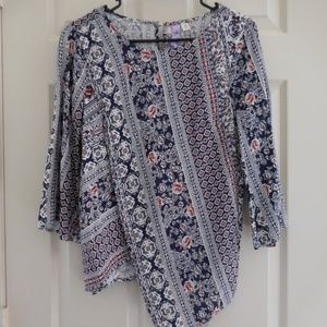 Francesca's Alya Asymmetrical Boho Tunic